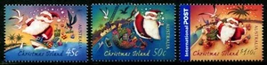 2007 Christmas Island Christmas Issue Set Of 3 Stamps MNH, Clean & Fresh - Bild 1 von 1
