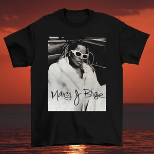 Mary J. Blige Singer Black Unisex Short Sleeve All Size S-234XL T-Shirt - Picture 1 of 4