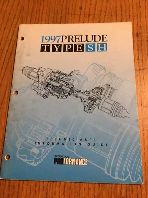 Manual de reparación de servicio de taller Honda Prelude 1997 SH guía transeje eléctrico Foto 1 de 4