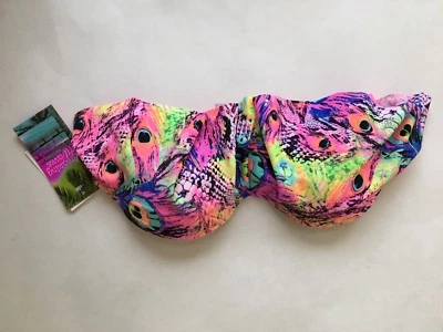 NUEVO Top de bikini Breaking Waves para mujer junior natación con aros push up volantes XS Foto 1 de 4