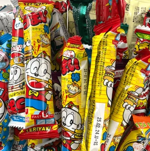 Japanese Popular Snack UMAIBO 50 Bars Japan Dagashi 10 Flavors 5 Each - Picture 1 of 3