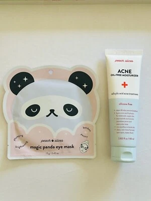 Crema hidratante sin aceite para acné rodajas de melocotón más máscara de ojos Magic Panda Foto 1 de 3