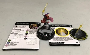 CAPITÁN BRITAIN + ESPADA STARLIGHT 045 S005 X-Men X of Swords HeroClix Súper Raro - Imagen 1 de 1