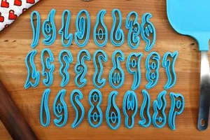 Gerudo FONT Cookie Cutters - Fondant Letters, Letters for Cake decorating - Picture 1 of 10