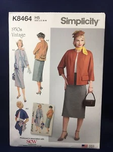 Simplicity K8464 1950s Vintage Jacket and skirt womens size 6 8 10 12 14 Pattern - Picture 1 of 2