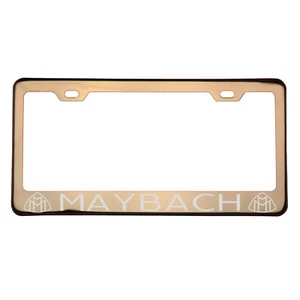 Laser Engraved Maybach Rose Gold Chrome License Plate Frame T304 Stainless Steel - Bild 1 von 10