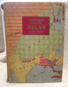 The International Standard Atlas of the World ~ Copertina rigida ~ 1955 ~ Stampato in USA - Foto 1 di 22