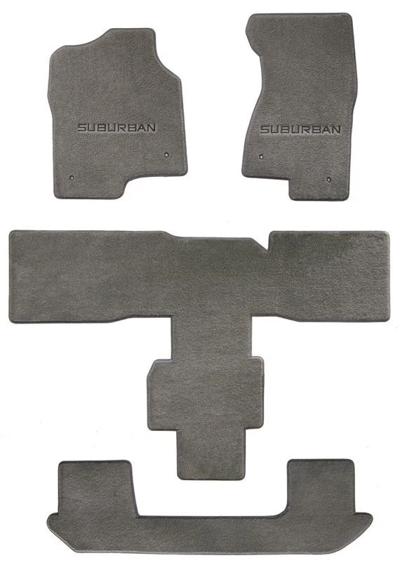 Alfombrillas Chevrolet Suburban Velourtex 2000-2006 - Elige color y logotipo Foto 1 de 3