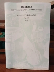 Quartet For Two Violins, Viola And Violincello Camille Saint-Saens Op. 112 Score - Picture 1 of 4