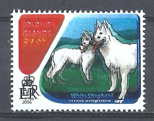 Error Double Impression Domestic Animals Dogs Puppies White Swiss Shepherd MNH - Picture 1 of 1