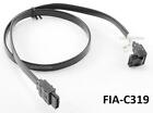 19in Super Fast 6.0Gbps SATA III Flat Cable w/ 90  to 180  Connectors, FIA-C319