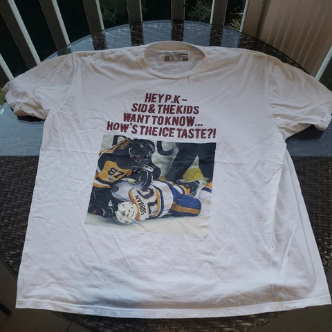 Pittsburgh Penguins Shirt Mens 2XL Sidney Crosby PK Subban Tasting The Ice NHL Cover