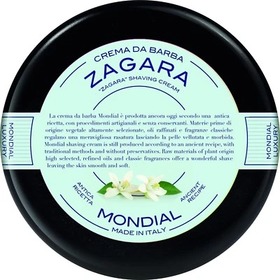 Shaving cream MONDIAL ZAGARA orange blossom plexi bowl 150ml shaving cream ITALY