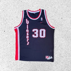 Vintage Nike Rasheed Wallace Portland Trailblazers NBA Swingman Jersey XL - Picture 1 of 4