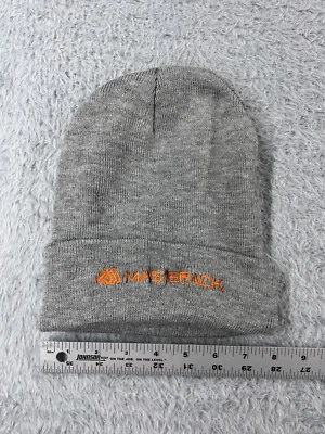 Masterack Beanie Toque 成人均码灰色针织丙烯酸涤纶混纺工作服 — 第 1/4 张图片