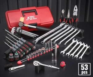 KTC 9,5sq. Set di attrezzi originali 53 pezzi SK33913PSEM Giappone attrezzi riparazione veicoli - Foto 1 di 11