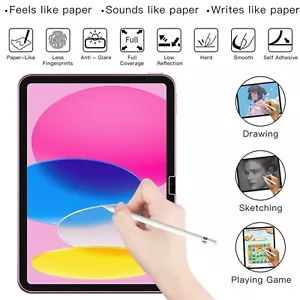 Papier Display Schutzfolie für Apple iPad 7 / 8 / 9 Gen. 10.2″ Paper Zeichnen - Bild 1 von 13