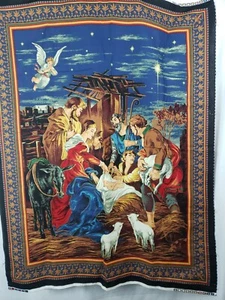 Weihnachtskrippe Tafel - OOP selten - lebendige Farben 35x44 - Bild 1 von 9
