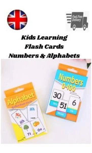 Tarjetas Flash Niños Alfabeto A-Z 1-100 Número Aprendizaje Jugar Juego Actividad Escolar - Imagen 1 de 17
