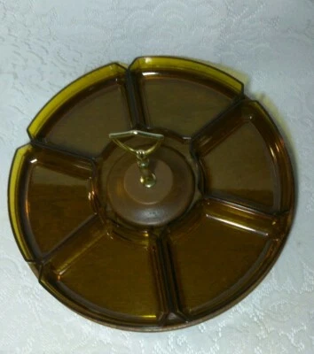 Bandeja para servir Lazy Susan imitación madera con 6 bandejas extraíbles para aperitivos  Foto 1 de 4