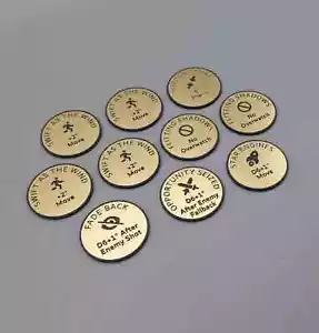 10 x Agile Manoeuvres Tokens (compatible with 10th Edition Aeldari Codex) - Picture 1 of 3