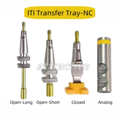 Bandeja abierta/cerrada de transferencia dental NC impresión de plástico ajuste Straumann ITI Foto 1 de 4