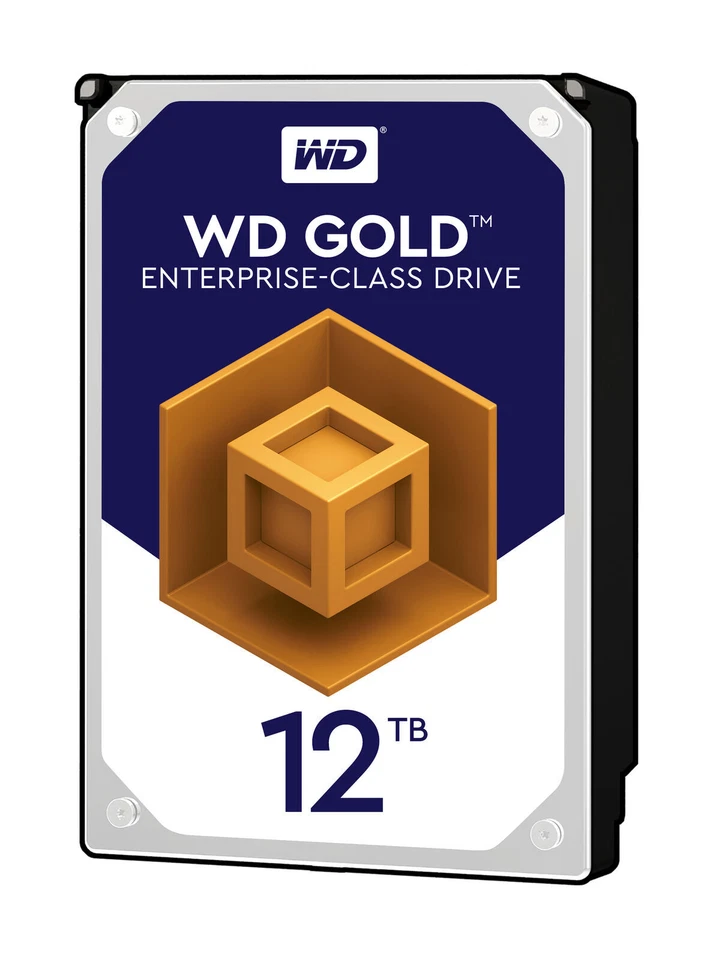 Western Digital WD Gold (7200RPM, 3.5", SATA III, 256MB Cache) 12TB Internal Enterprise Drive - WD121KRYZ