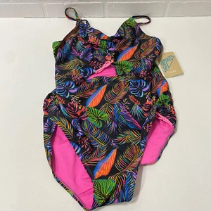 NEW - There Abouts Black Leaves Pattern - XL - UPF 50 - Picture 1 of 6