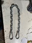 Safety Chain  2 X 30cm 7mm Grade 80 With 7mm Stainless Steel Snap-hoops Each End