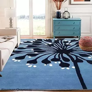 AO Modern Design Handmade Tufted Floral Area Rugs Home Decor Living Room Bedroom - Picture 1 of 4