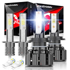 For Ford Mondeo MK3 H1 H7 501 High/Low//Side LED Headlight Bulbs Kit 6000K White