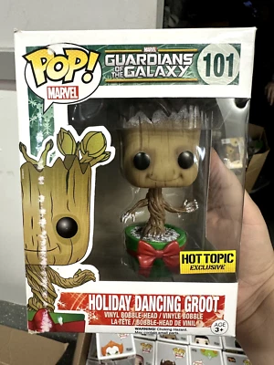 Funko POP! Guardians of the Galaxy HOLIDAY DANCING GROOT 101 Hot Topic Exclusive - Image 1 of 4