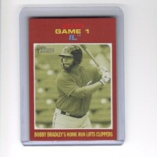 2020 Topps Heritage Minor League Bobby Bradley Red 1/1 Cleveland Indians #198 RC