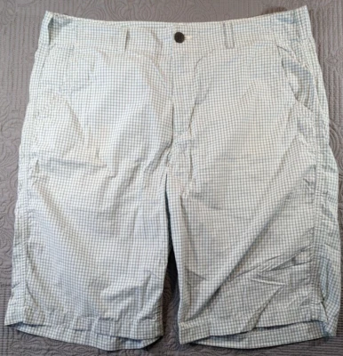Bermudas chinas Urban Pipeline para hombre talla 40 a cuadros azul blanco 100 % algodón Foto 1 de 4