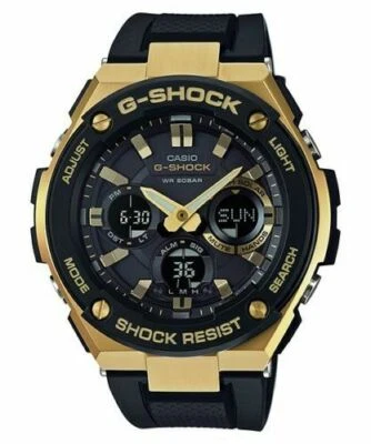 Reloj Casio Hombre Acero G Resistente Resina Solar Banda Oro 200m GSTS100G-1A Foto 1 de 2