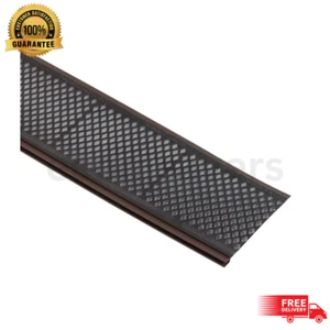 3 ft. Brown Vinyl Micro-Mesh Gutter Guard - Snap-In Filter for Efficient Gutter - Picture 1 of 2