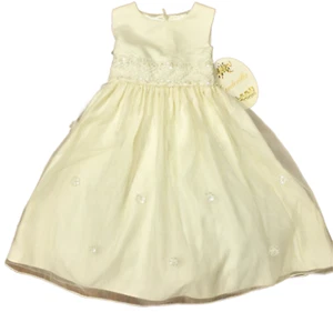 NWT Cinderella 2pc Dress w Cardigan 4/4T Ivory Princess Beaded Party Fancy - Picture 1 of 11