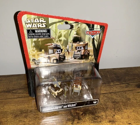 Disney Parks Pixar Cars Pitties as Logray & Wicket Ewoks Star Wars New Cover