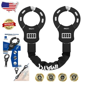 Weather-Resistant Scooter Lock with Rubber Cover - 4-Digit Combination Security - Picture 1 of 9