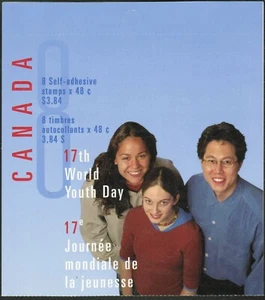 Canada sc#1957a World Youth Day, Booklet Bk261b, Mint-NH - Picture 1 of 2