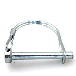 Pasador de toma de fuerza a presión/bloqueo redondo de dos cables 3/8" x 1-1/2" (paquete de 25 piezas) galvanizado - Imagen 1 de 5