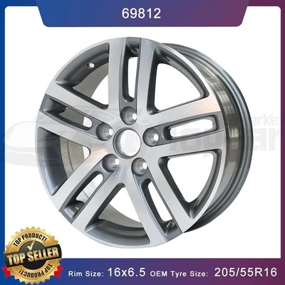For 2005-2018 Volkswagen Jetta🔥 OEM Design Wheel 16" 16x6.5 Silver Rim 🔥69812 Foto 1 de 4