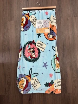 Winnie The Pooh Christmas Plush Throw Blanket NEW - Image 1 of 4