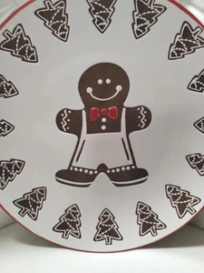 Eli & Ana Set 8 LEBKUCHEN JUNGE BÄUME SPEISETELLER Weihnachten Winter geätzt NEU - Bild 1 von 4