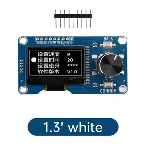 1.3 inch White OLED Display Screen Combined with EC11 Rotary Encoder Module IIC - Picture 1 of 12