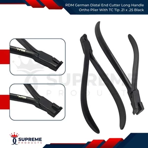RDM German Distal End Cutter Long Handle Ortho Plier With TC Tip 0,21 x 0,25 Black - Bild 1 von 6