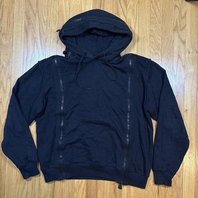 Sudadera con capucha negra con cremallera múltiple Alexander Mcqueen para hombre talla XL FW13 Foto 1 de 4