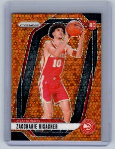 2024-25 Prizm - Zaccarie Risacher #265 Fast Break Orange Disco Prizm /125 (RC) - Foto 1 di 2