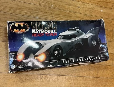Richman's Toys RC Tim Burton’s Batmobile 1989 W/ Original Box AS IS UNTESTED - Image 1 of 4