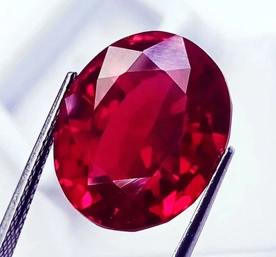 Certified 19.00 Ct Natural Ruby Oval Shape Loose Gemstone - Image 1 of 4